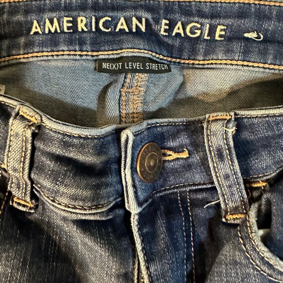 American Eagle Jeans Size 2 Regular Stretch Inseam 25 inches Hi-Rise Jegging - Picture 11 of 13